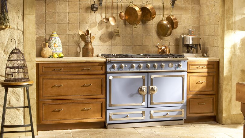 La Cornue CornuFe in Light Country Blue at Avenue Appliance in Edmonton